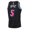 Dres Miami Heat Nikola Jovic Nike 2025-26 City Edition Crno Swingman
